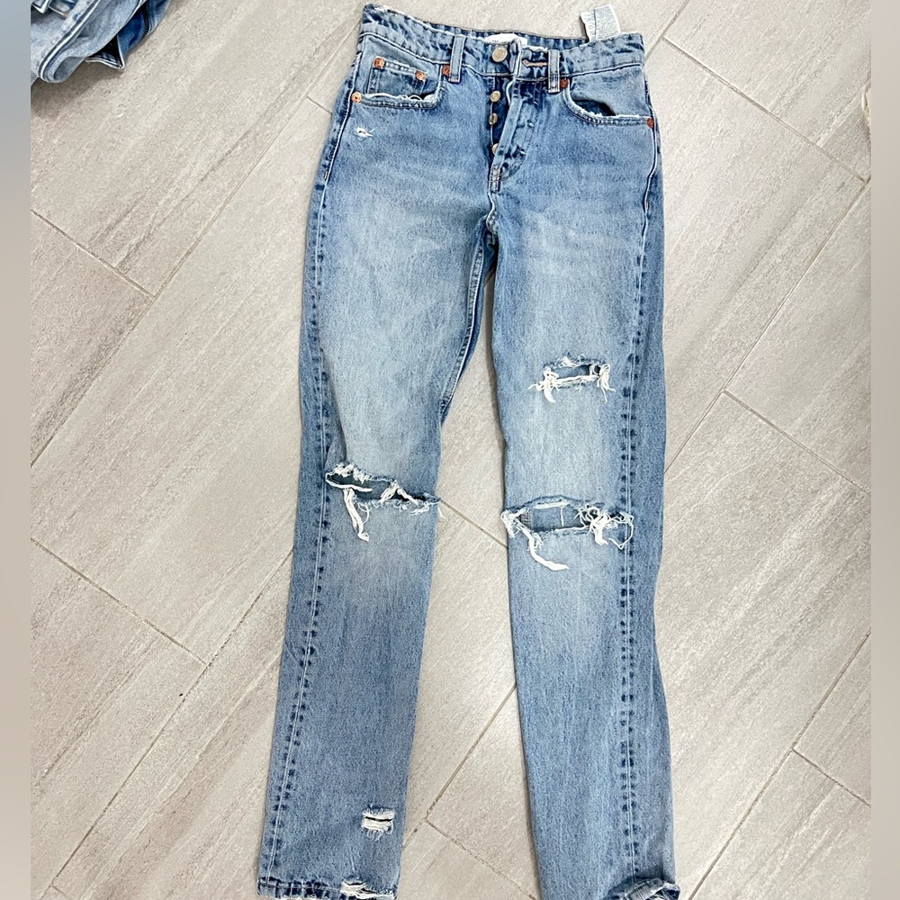 Zara straight jeans